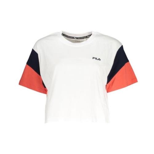 Fila Vit Bomull Motiv T-Shirt White, Dam