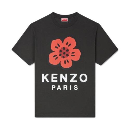 Kenzo Svart Blommig T-shirt Black, Herr