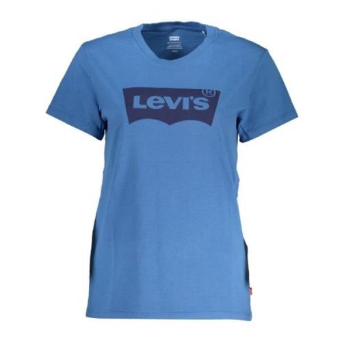 Levi's Blå Bomullstopp T-Shirt med Tryck Blue, Herr