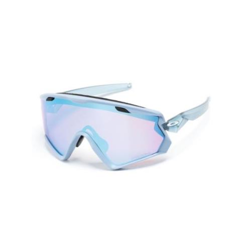 Oakley Blå Sköld Solglasögon med Spegellins Blue, Unisex