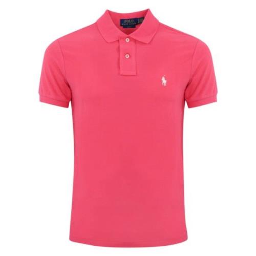 Ralph Lauren Rosa Polo T-shirt med Logo Pink, Herr
