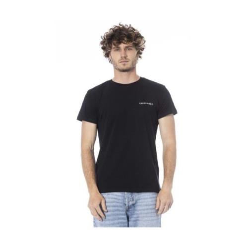 Trussardi Svart Beachwear T-shirt med Logotyptryck Black, Herr