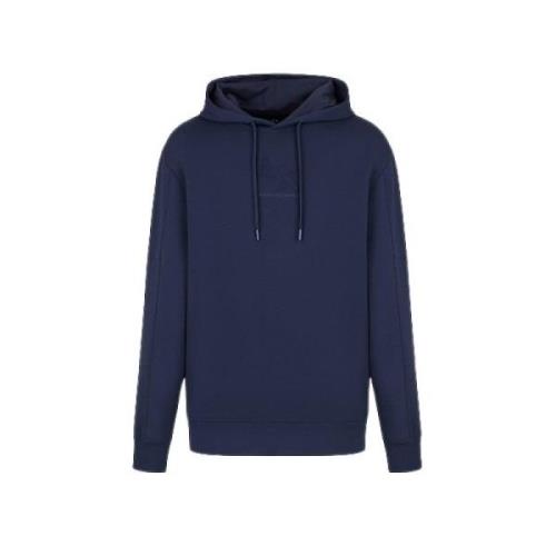 Armani Exchange Blå Sweatshirt för Män Blue, Herr