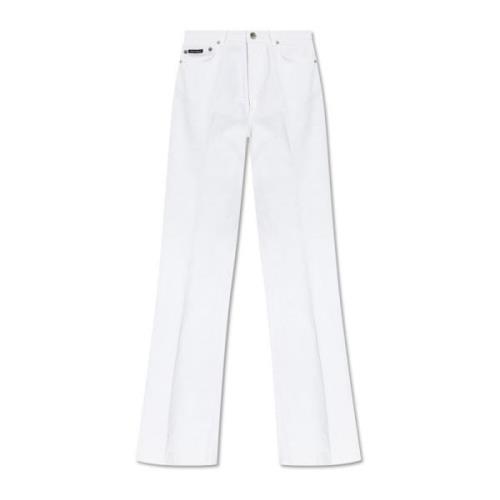 Dolce & Gabbana Jeans med utsvängda ben White, Dam