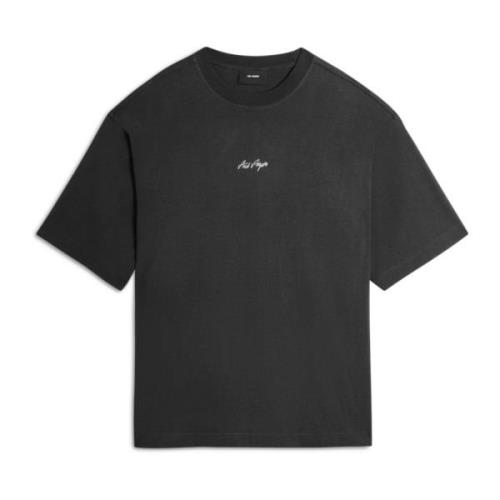 Axel Arigato Svart Sketch Tee-Shirt - Kort Ärm Black, Herr