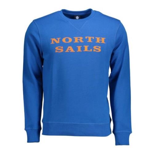 North Sails Blue Cotton Sweater Blue, Herr