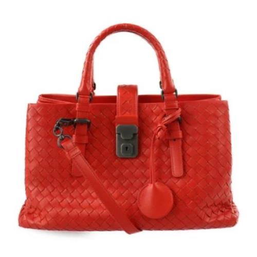 Bottega Veneta Vintage Pre-owned Laeder handvskor Red, Dam