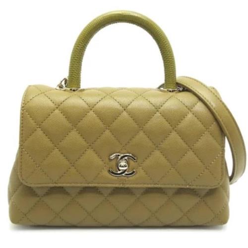 Chanel Vintage Pre-owned Tyg chanel-vskor Green, Dam