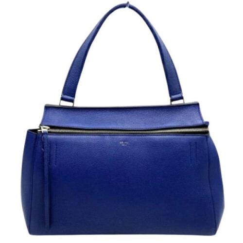 Celine Vintage Pre-owned Laeder handvskor Blue, Dam