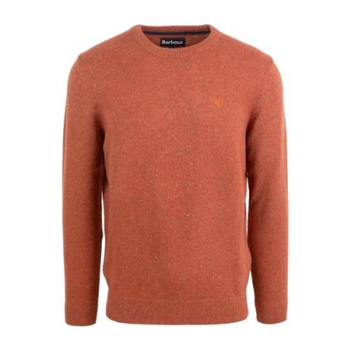 Barbour Essential Tisbury Tweed Sweater Brun Brown, Herr