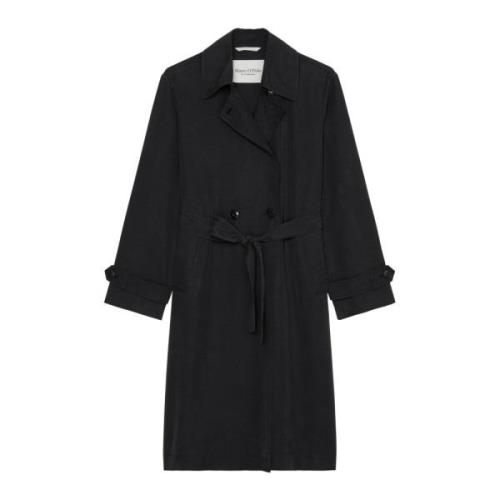 Marc O'Polo Flowing Car Coat regular Black, Dam