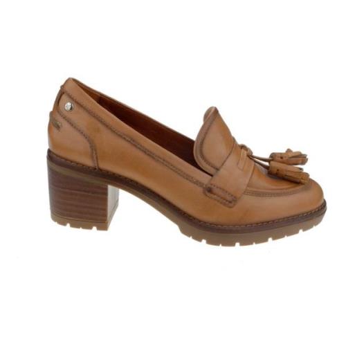 Pikolinos Bekväma klackloafers för kvinnor Brown, Dam