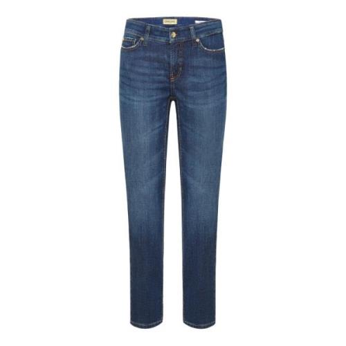 Cambio Blå Piper Cropped Jeans Blue, Dam