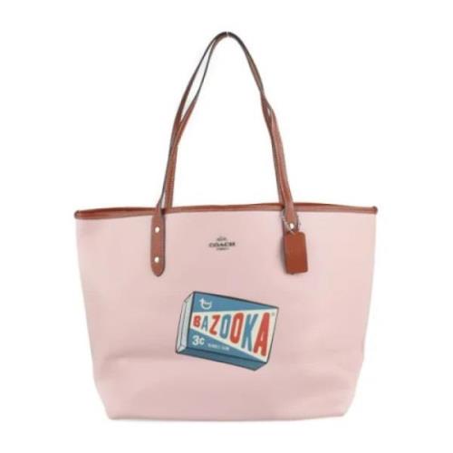 Coach Pre-owned Pre-owned Tyg axelremsvskor Pink, Dam