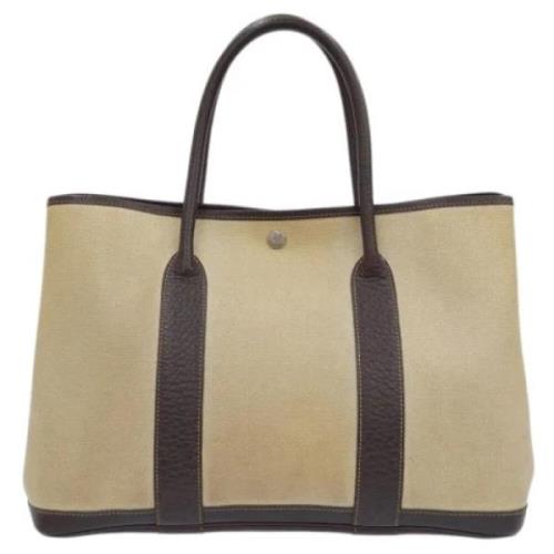 Hermès Vintage Pre-owned Tyg handvskor Beige, Dam