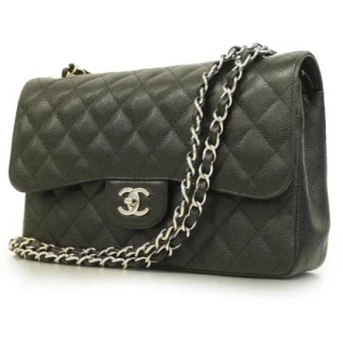 Chanel Vintage Pre-owned Tyg chanel-vskor Green, Dam