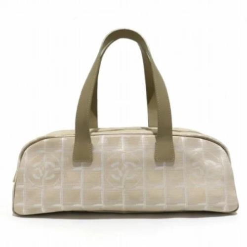 Chanel Vintage Pre-owned Tyg chanel-vskor Beige, Dam