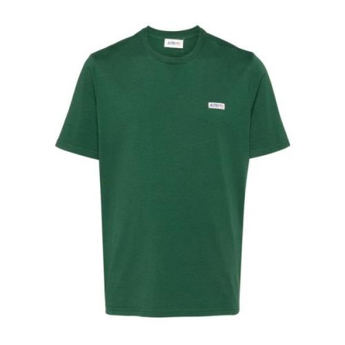 Autry Grön Bomull Jersey T-shirt Green, Herr