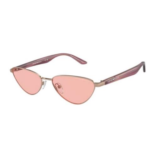 Emporio Armani Gul ram med ljusrosa linser Multicolor, Unisex