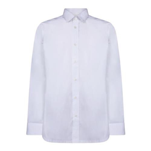 Givenchy Vit Bomull Klassisk Krage T-shirt White, Herr