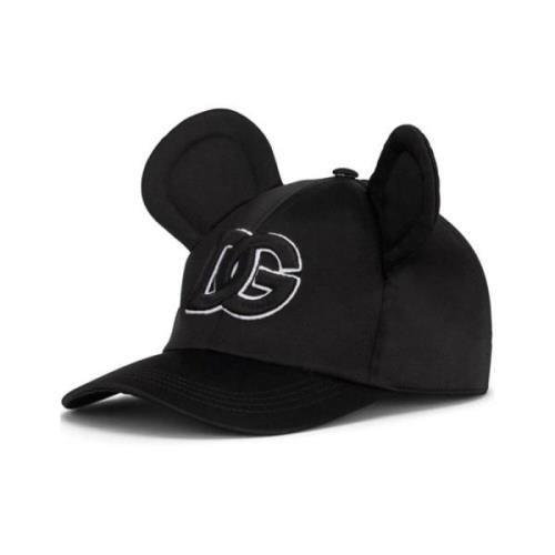 Dolce & Gabbana Mickey Mouse Baseball Cap Black, Dam