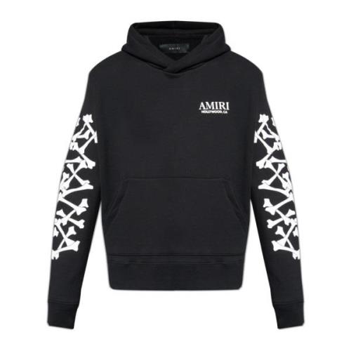 Amiri Sweatshirt med logotyp Black, Herr