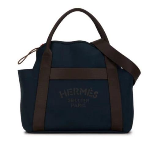 Hermès Vintage Pre-owned Tyg axelremsvskor Black, Dam