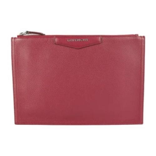 Givenchy Pre-owned Pre-owned Tyg kuvertvskor Red, Dam