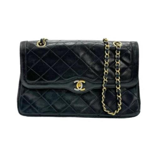 Chanel Vintage Pre-owned Laeder axelremsvskor Black, Dam