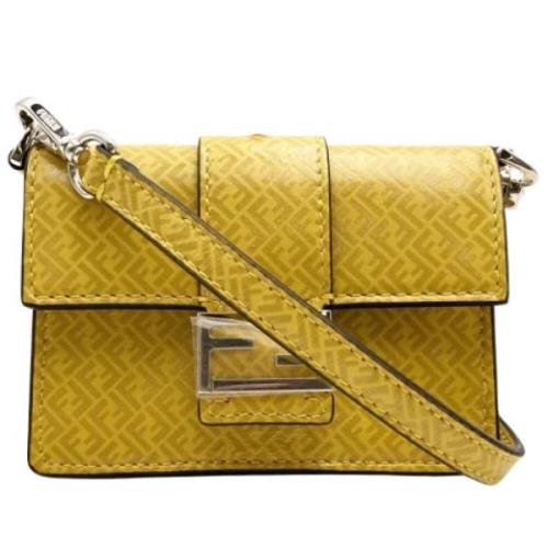 Fendi Vintage Pre-owned Tyg fendi-vskor Yellow, Dam