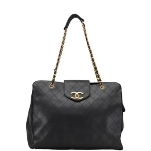 Chanel Vintage Pre-owned Laeder totevskor Black, Dam