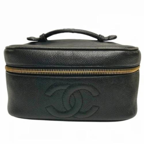 Chanel Vintage Pre-owned Tyg chanel-vskor Black, Dam