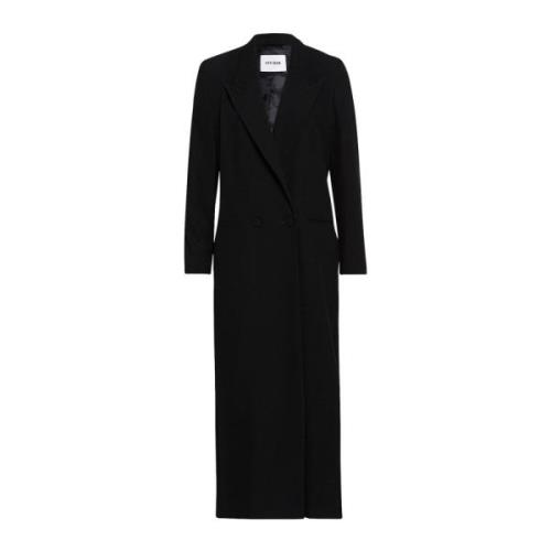 IVY OAK Maxi Blazer Coat med Transformable Style Black, Dam