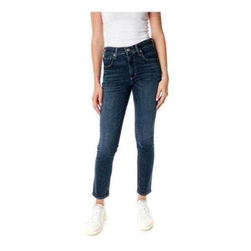 Citizens of Humanity Midwaist Skinny Fit Jeans med Fade Effekter Blue,...