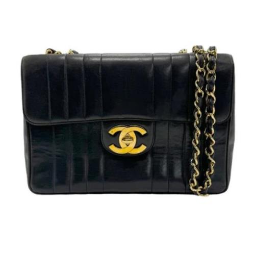 Chanel Vintage Pre-owned Laeder axelremsvskor Black, Dam