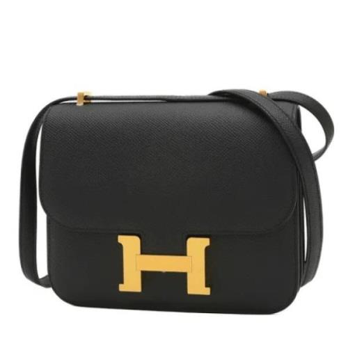 Hermès Vintage Pre-owned Tyg axelremsvskor Black, Dam