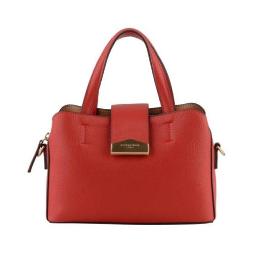 Pourchet Paris Röd handväska med tre fack Red, Dam