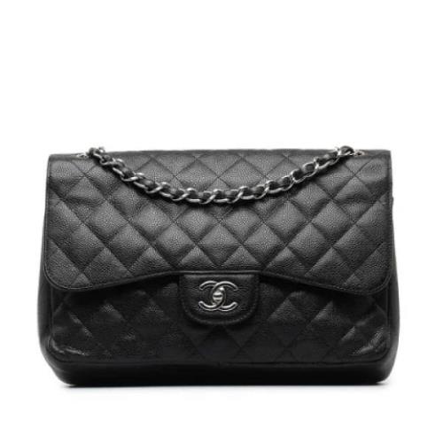 Chanel Vintage Pre-owned Laeder axelremsvskor Black, Dam