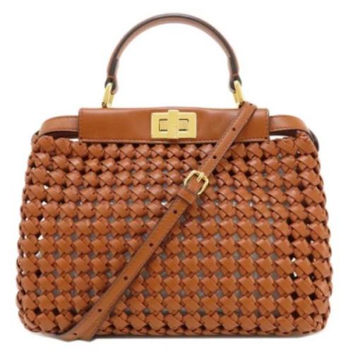 Fendi Vintage Pre-owned Tyg fendi-vskor Brown, Dam