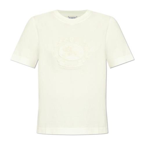 Burberry T-shirt med logotyp White, Dam