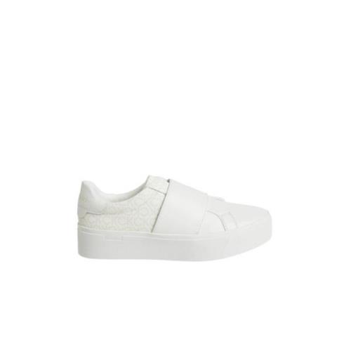 Calvin Klein Slip-On Sneakers för kvinnor White, Dam