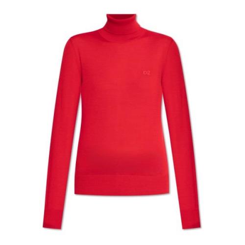 Dsquared2 Ull turtleneck Red, Dam