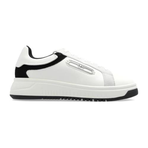 Emporio Armani Sportskor med logotyp White, Dam