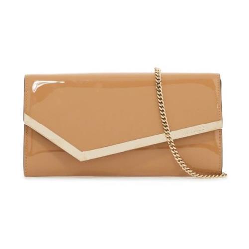 Jimmy Choo Patentläder Emmie Clutch Brown, Dam