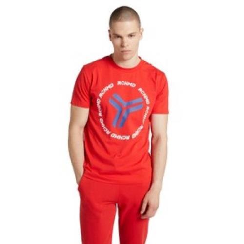John Richmond Stilren T-shirt Red, Herr