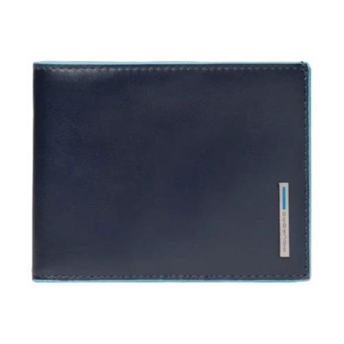Piquadro Blå Plånbok med RFID-skydd Blue, Herr