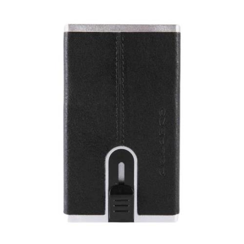 Piquadro Svart kompakt plånbok med RFID-skydd Black, Herr