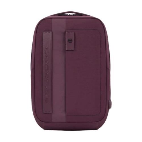 Piquadro Lila Laptop och iPad Ryggsäck Purple, Herr