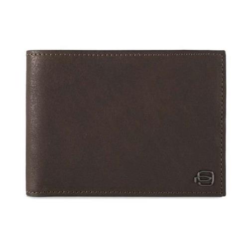 Piquadro Brun läderplånbok med RFID-skydd Brown, Herr