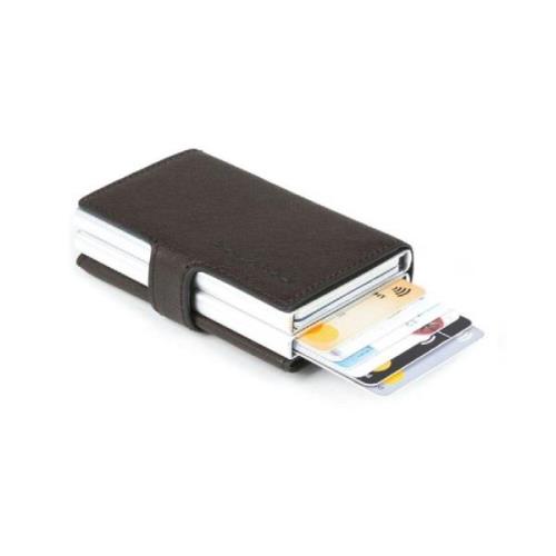 Piquadro Mörkbrun Kompakt RFID-plånbok Brown, Herr